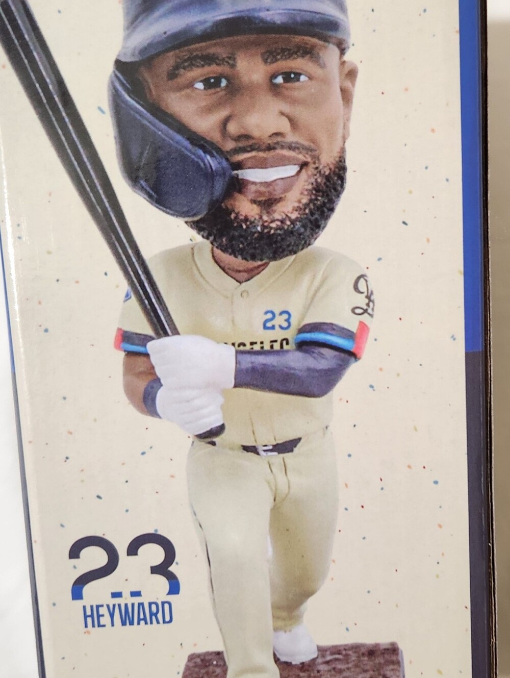 Nike White and Navy Baseball Player Bobblehead